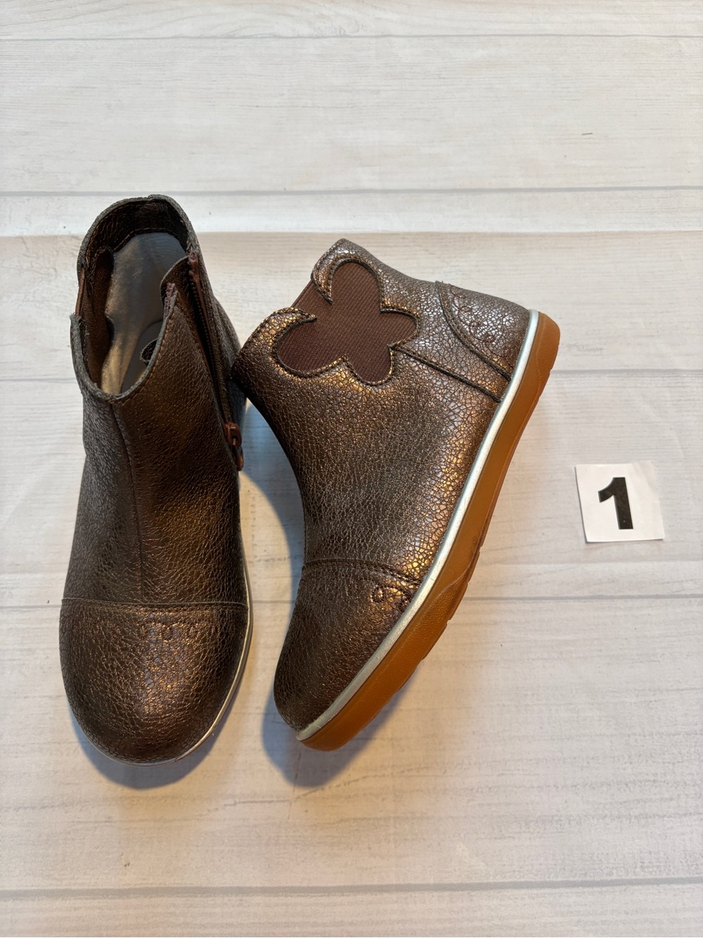 Livie & Luca Metallic Brown metallic Ankle Boots